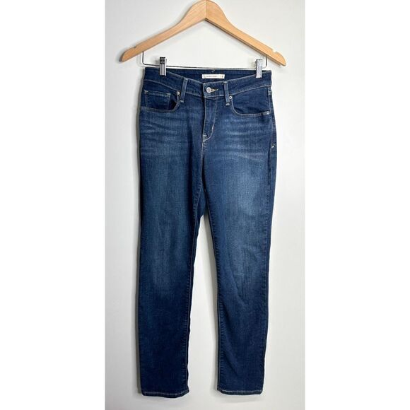 Levi’s Jeans Womens Mid Rise Skinny Pants Size 6 Dark Wash - Picture 1 of 6